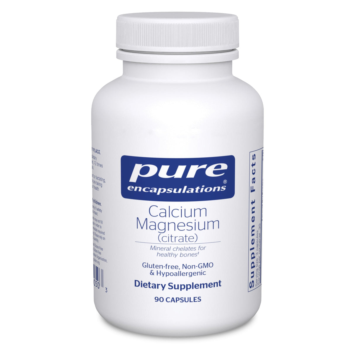 Pure Encapsulations Calcium Magnesium Citrate - 90 Capsules