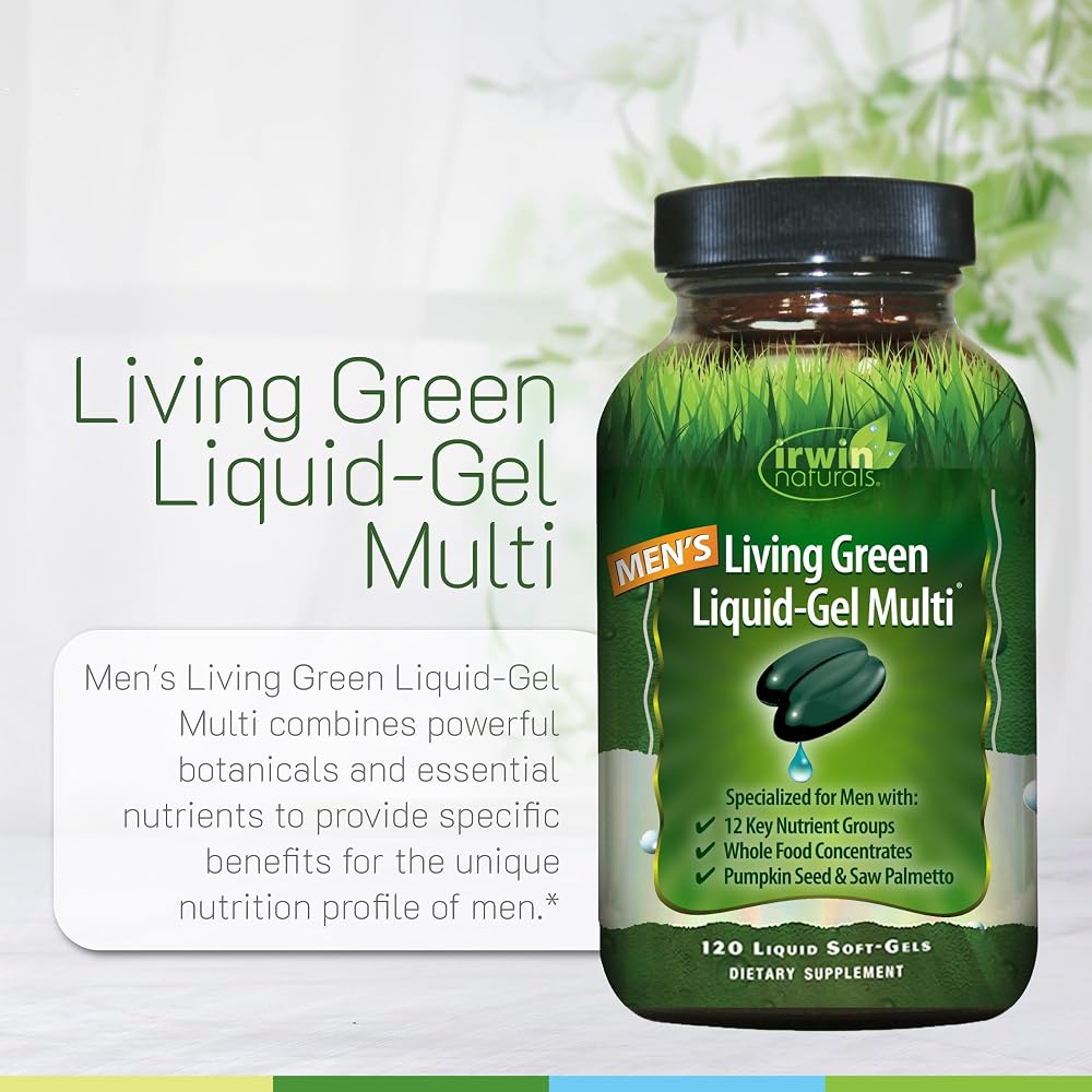 Irwin Naturals Men's Living Green Daily Multivitamin - 90 Softgels - image 5