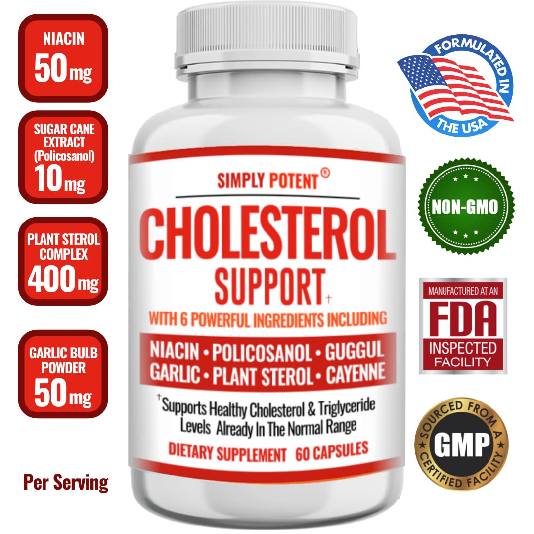 Simply Potent Cholesterol Supplement - 60 Vegetarian Capsules - image 2