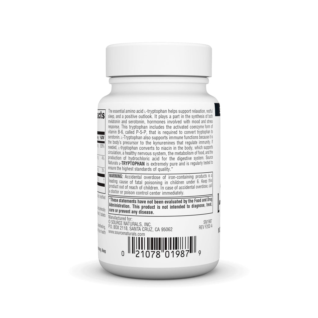 Source Naturals L-Tryptophan with Coenzyme B-6