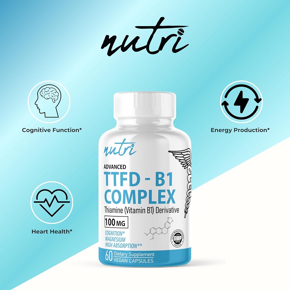 Nature's Fusions Nutri TTFD Thiamine B1 100mg with Magnesium - 60 Capsules - image 6