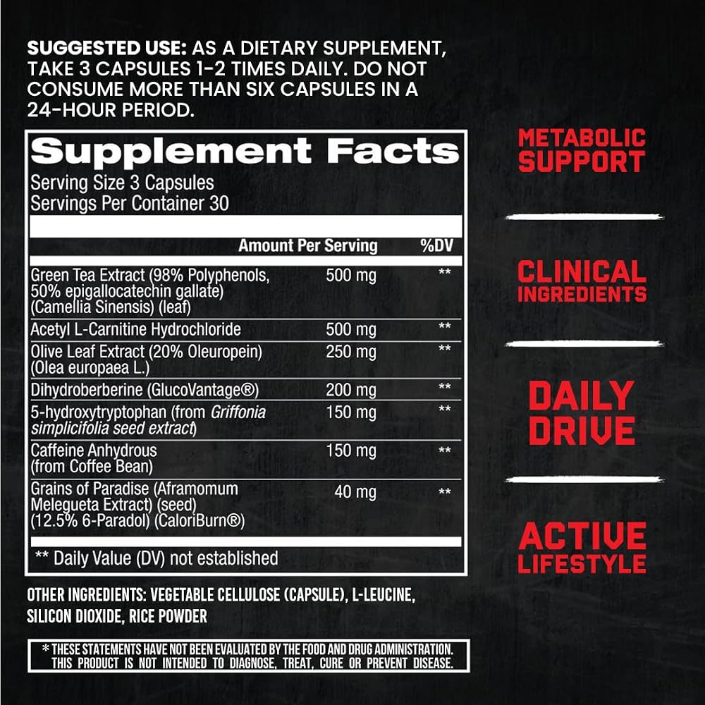 Jocko Fuel Fat Burner Supplement Metabolic Amplifier - 90 Capsules - image 7