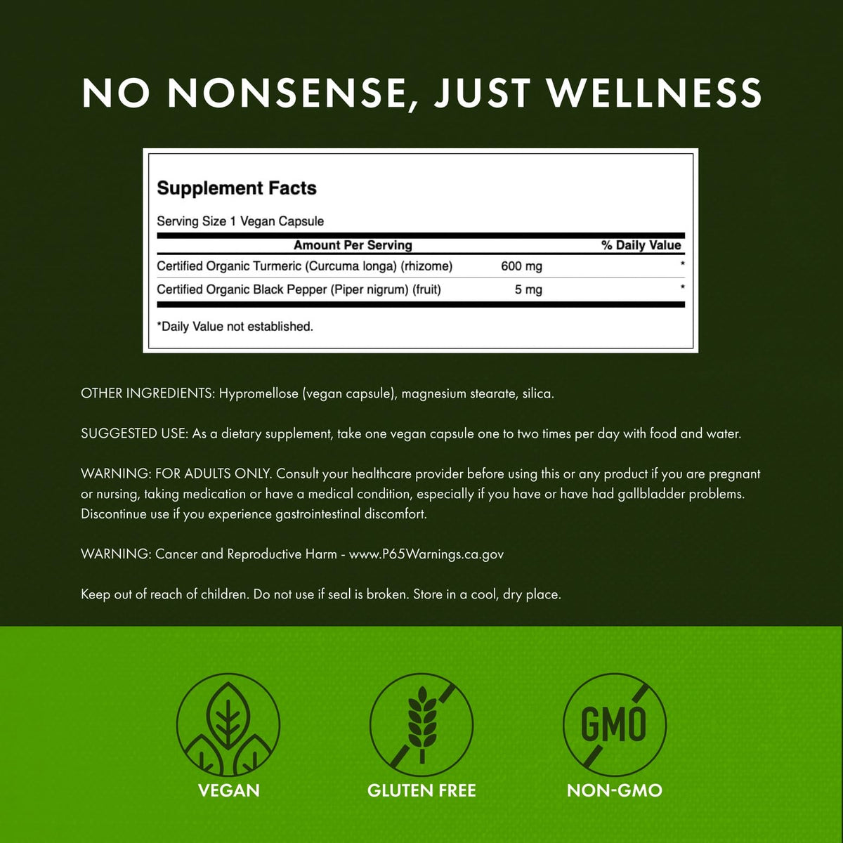 Swanson Turmeric & Black Pepper - Curcumin Supplement to Support