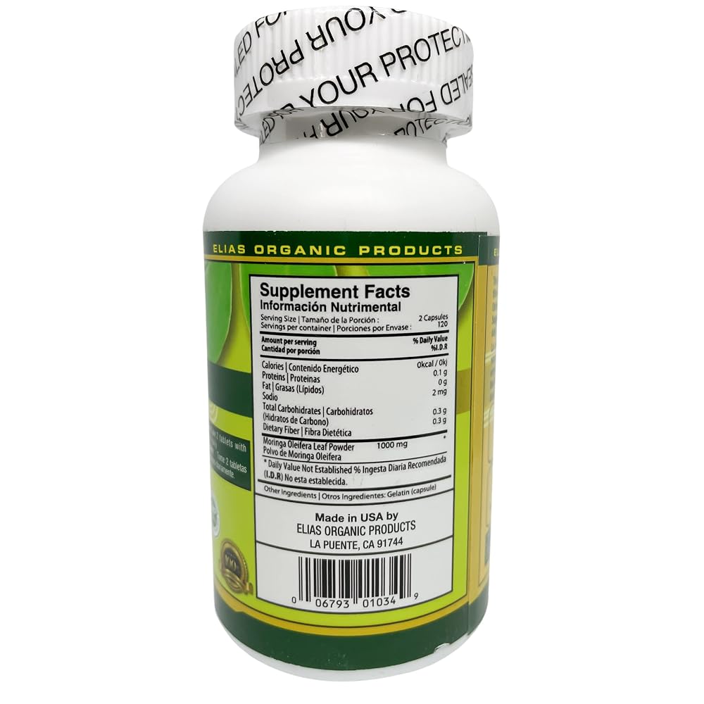 Elias Organic Products Moringa Powder - 120 Count - image 3