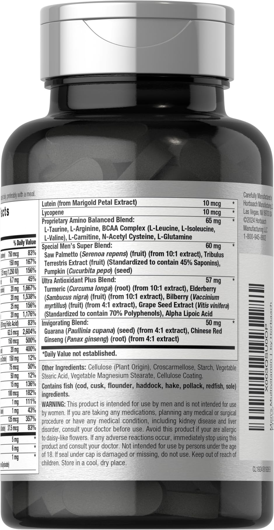 Horbäach Mens Multivitamin - 60 Caplets - image 3