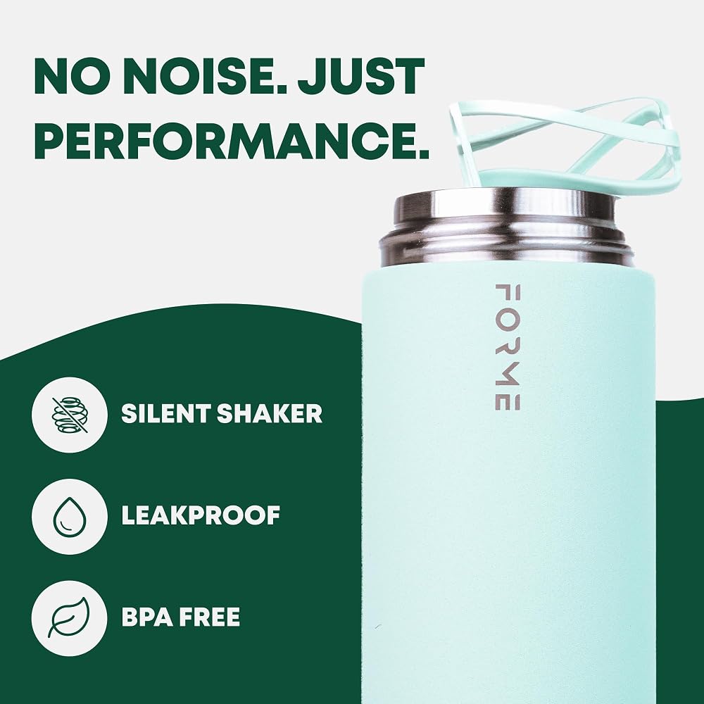 Cupple FORME - Blender Shaker Bottle, Double Insulated Stainless Steel