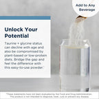 Designs for Health Taurine + Glycine Powder - 250 g - image 4