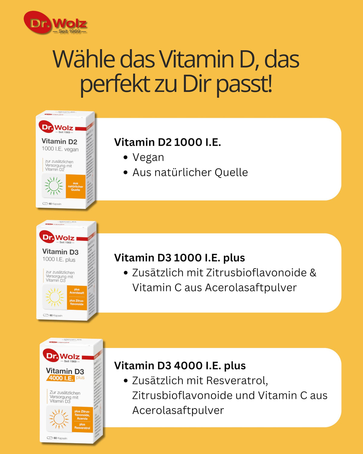 Dr. Wolz Vitamin D3 4000 IU - 10 Capsules - image 5
