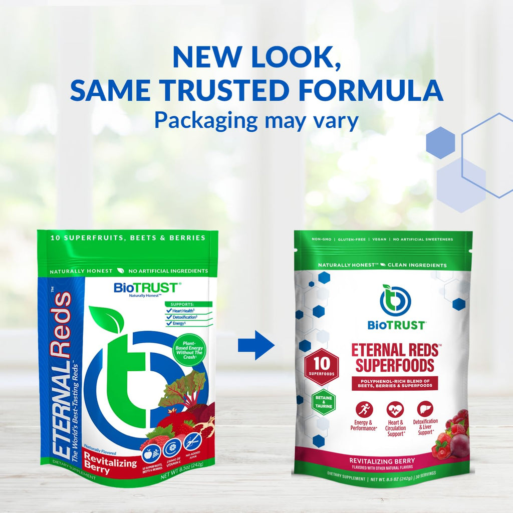 BioTrust Red Superfoods Powder with Beet Root - 30 Servings - image 2
