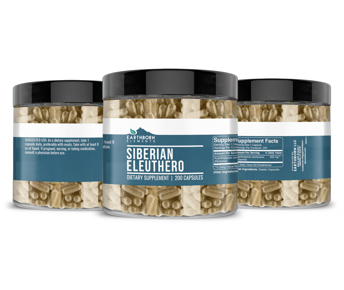 Earthborn Elements Siberian Eleuthero - 200 Capsules - image 4