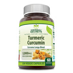 Herbal Secrets Turmeric Curcumin 1000 mg - 120 Vegetarian Capsules