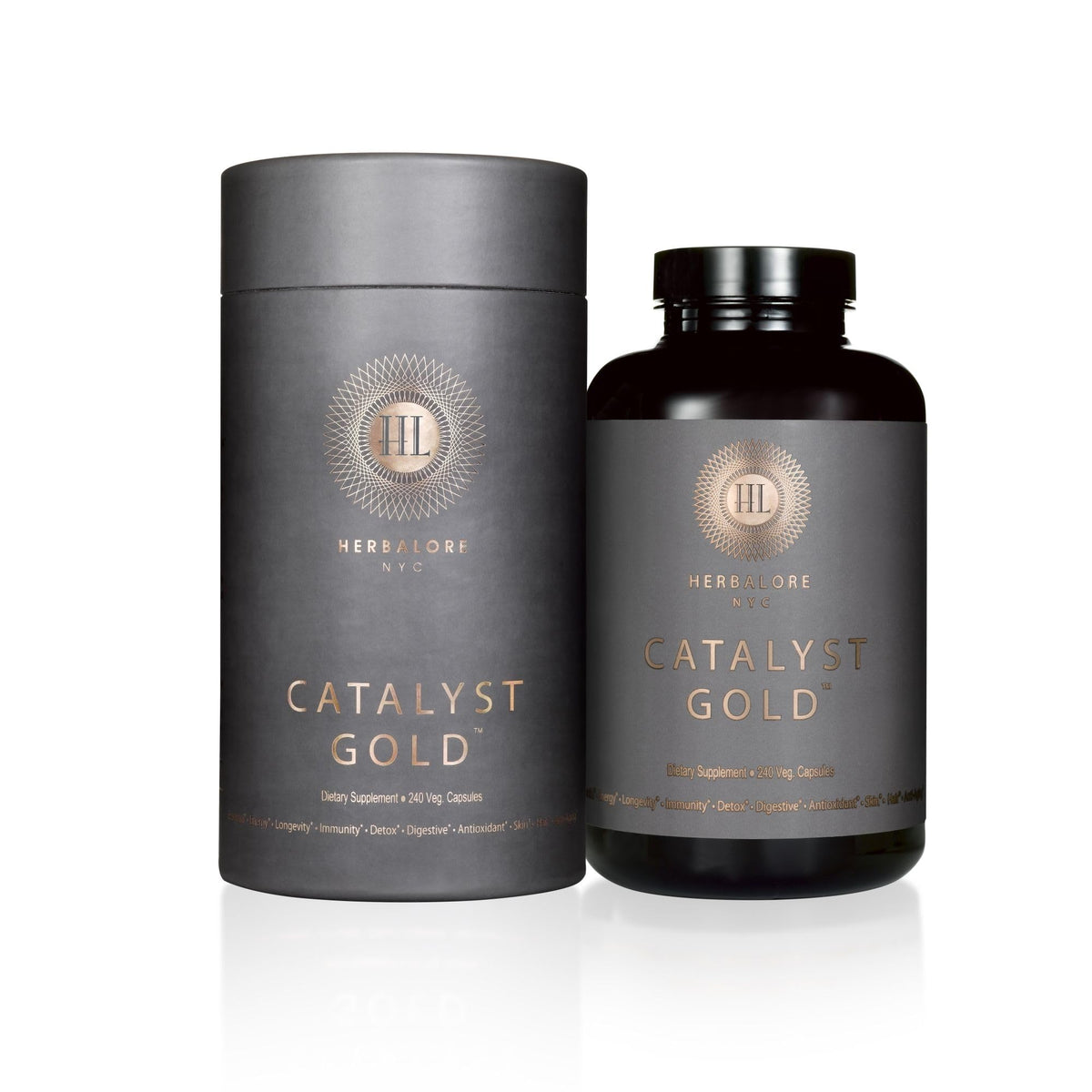 Herbalore Catalyst Gold Vegan Supplement - 240 Capsules - image 2