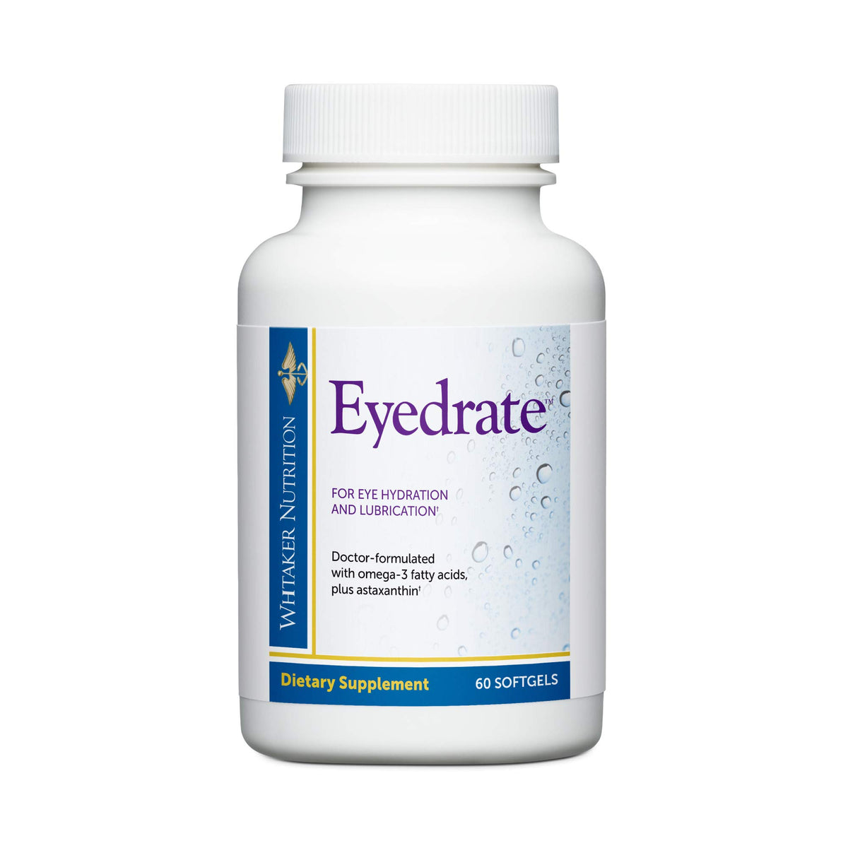 Dr. Whitaker's Eyedrate Eye Hydration Supplement with Omega-3 and Omega-7
