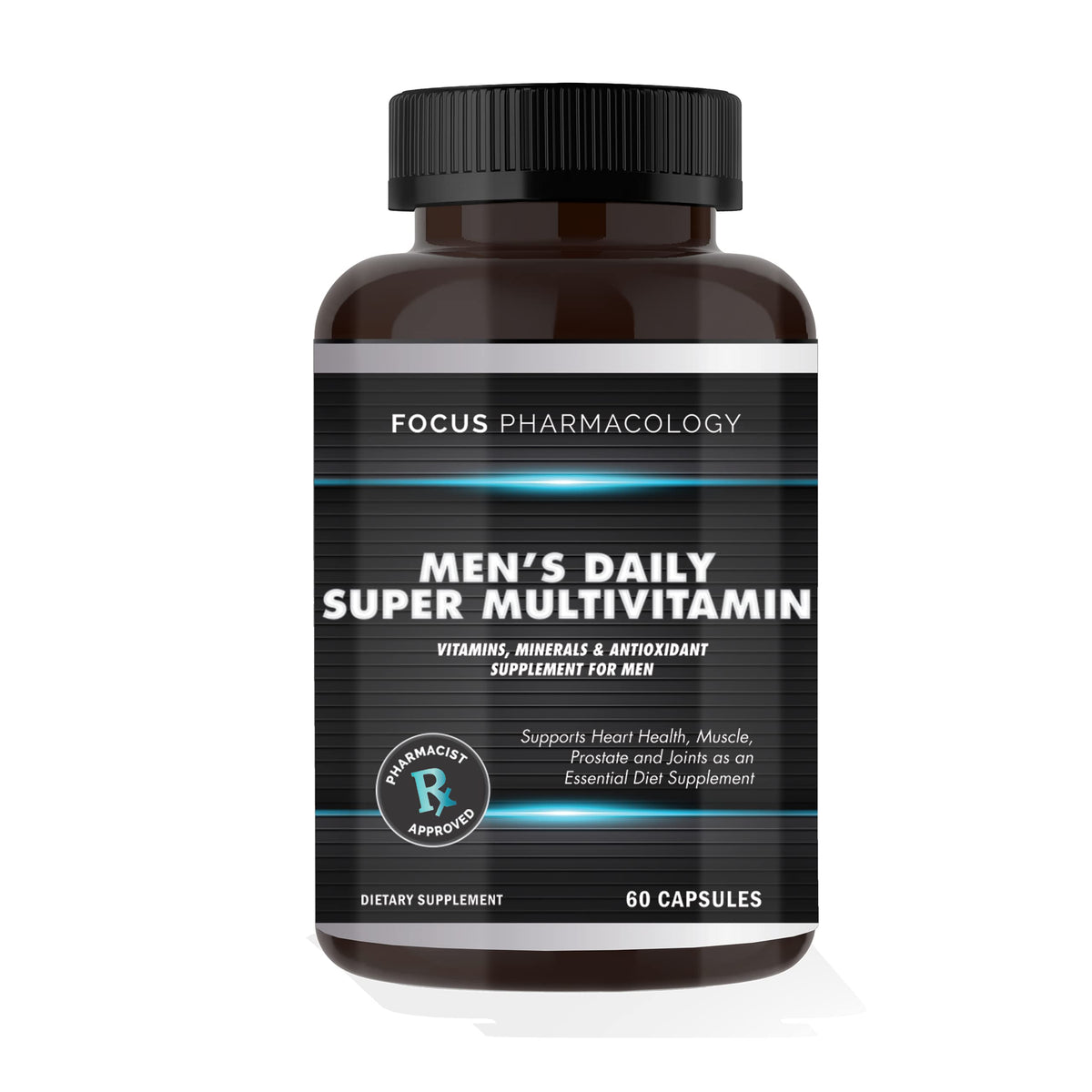 Focus Pharmacology Men's Daily Super Multi-Vitamin - 60 Capsules - image 2