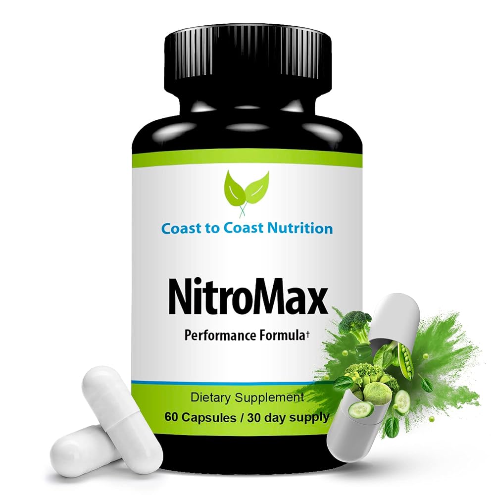 Coast to Coast Nutrition NitroMax L-Arginine Supplement - 60 Capsules
