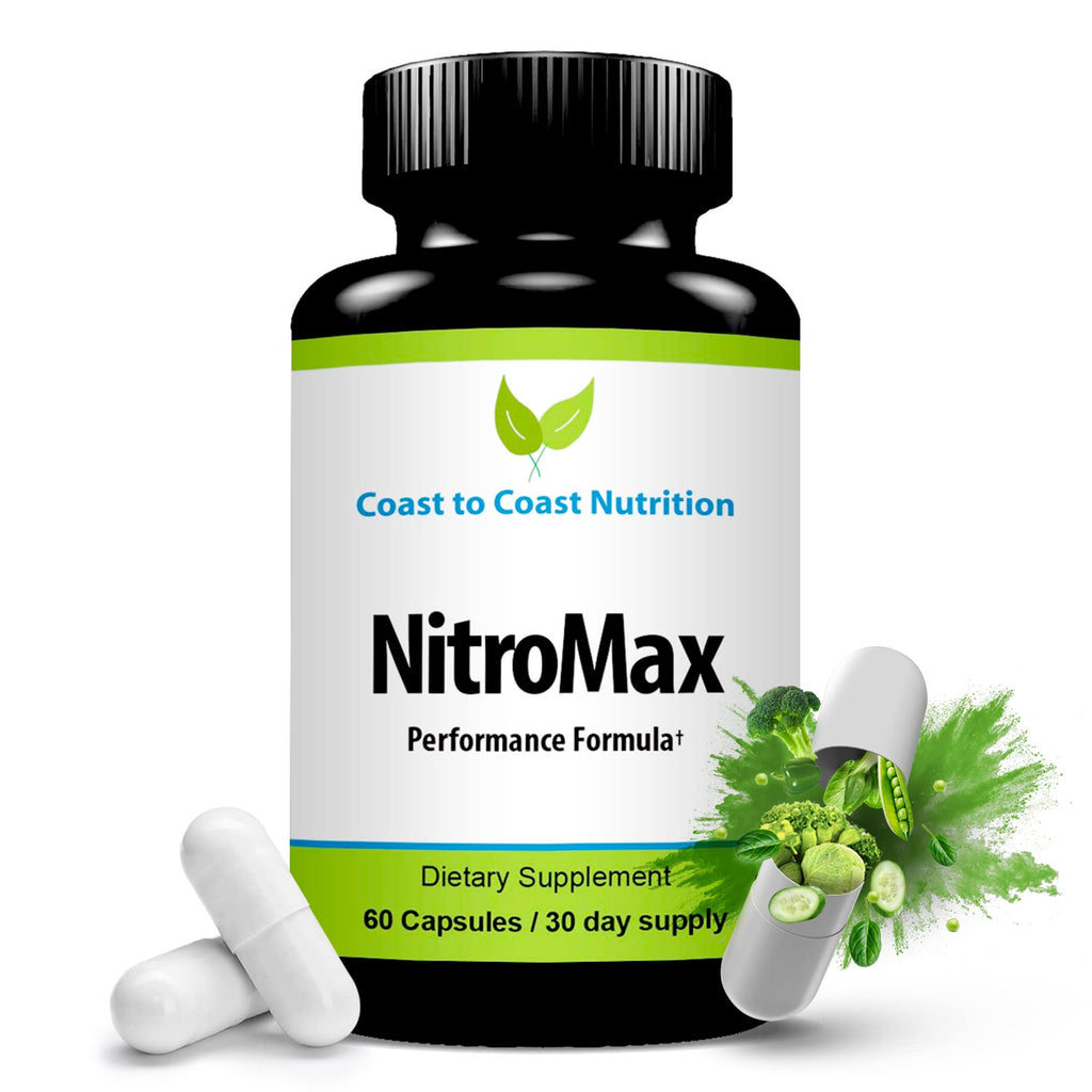 Coast to Coast Nutrition NitroMax L-Arginine Supplement - 60 Capsules