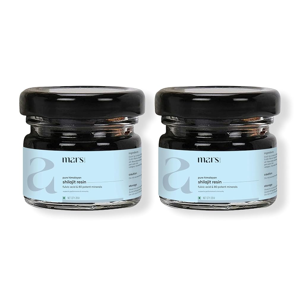 Mars Himalayan Organic Shilajit Resin - 30g Pack of 2