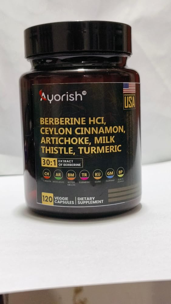 Ayorish Berberine with Ceylon Cinnamon & Turmeric - 120 Capsules - image 5