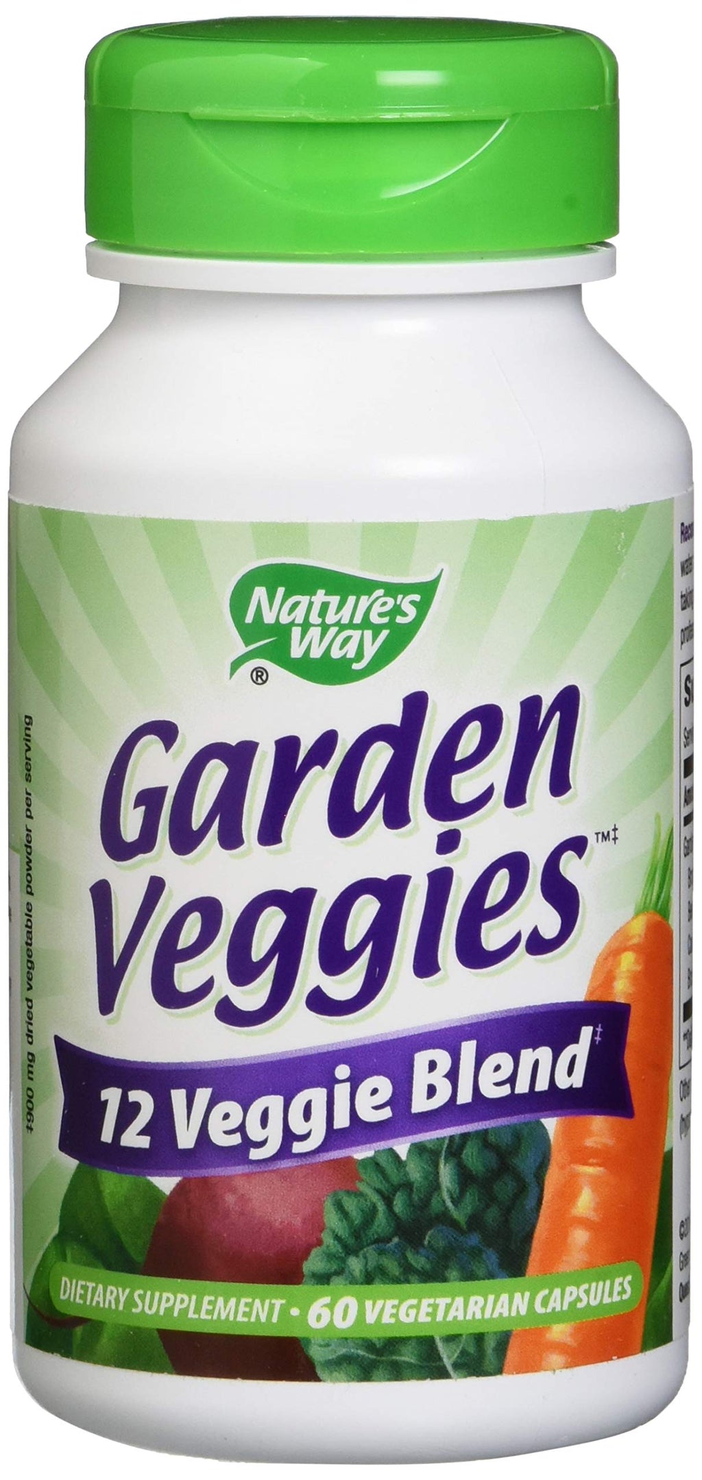 Nature's Way Garden Veggies 12 Veggie Blend - 60 Vegetarian Capsules