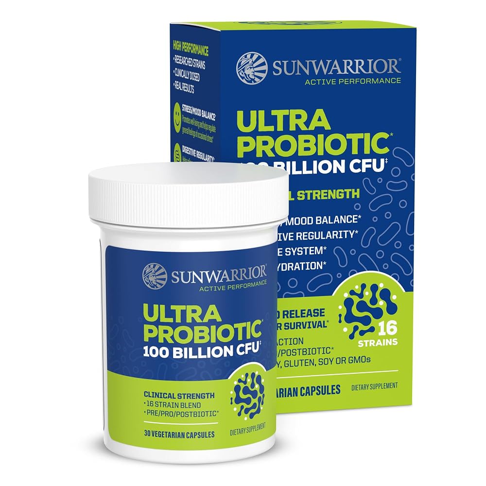 Sunwarrior Probiotics Soil-Based Vegan Capsules