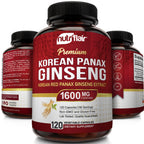 NutriFlair Korean Red Panax Ginseng 1600mg Energy & Focus - 120 Capsules - image 4