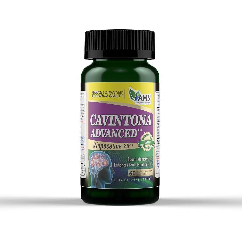 America Medic & Science Cavintona Vinpocetine 20mg Brain Support - 60 Capsules