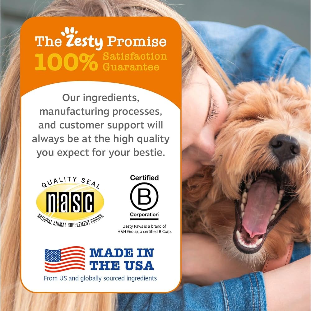 Zesty Paws Fish Oil for Dogs & Cats Omega 3 - 32 fl oz - image 5
