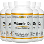California Gold Nutrition Vitamin D3 5000 IU - 360 Softgels