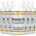 California Gold Nutrition Vitamin D3 5000 IU - 360 Softgels