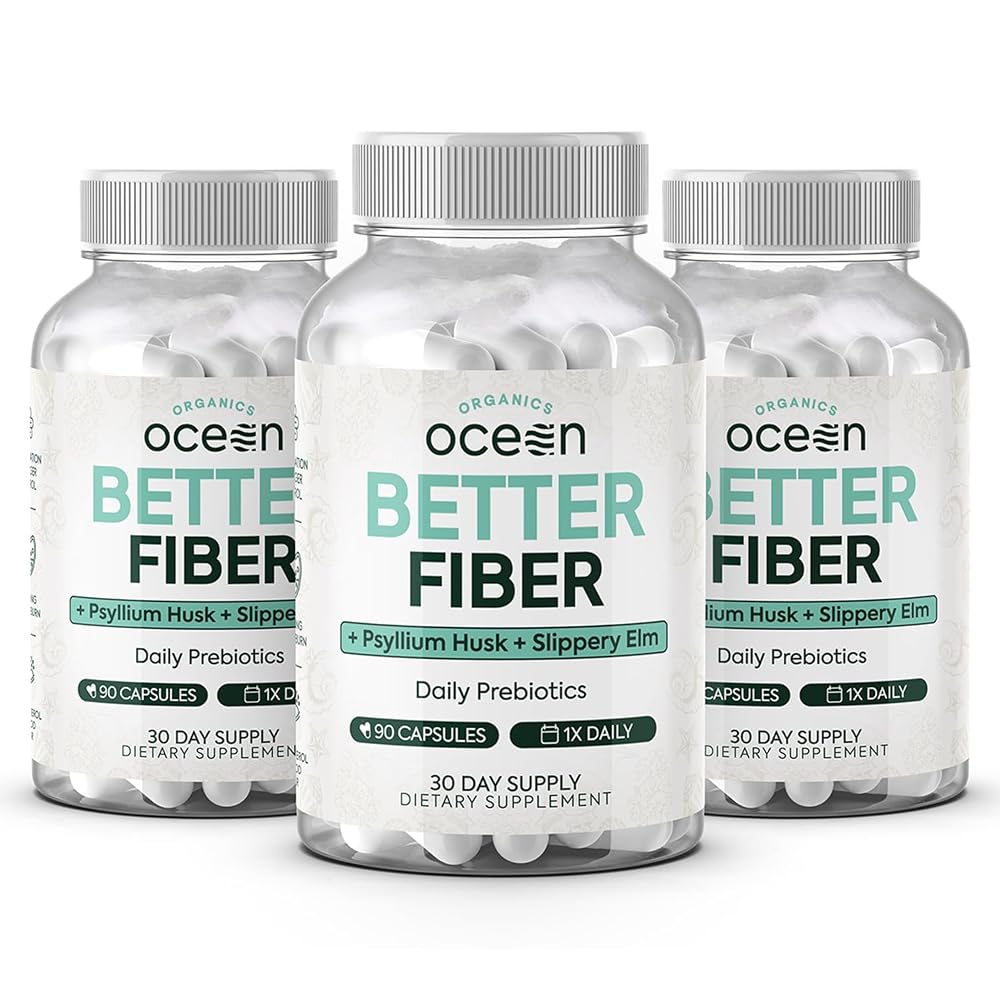 Organics Ocean Better Fiber - Daily Fiber Supplement - Soften Stool
