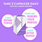 Pamprin Botanicals PMS & Period Support Supplement - 22 Capsules - image 2