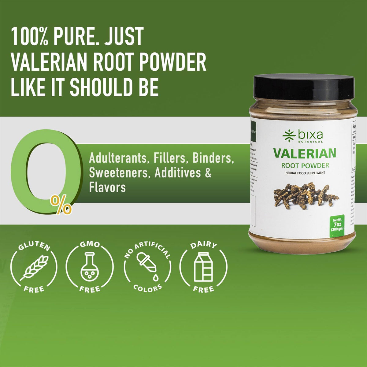 bixa BOTANICAL Valerian Root Powder for Sleep - 200g - image 5