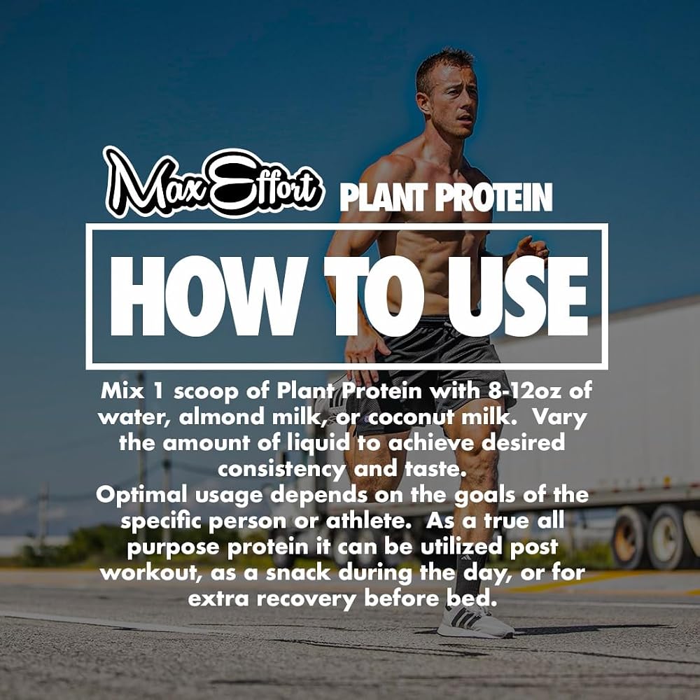 MAX EFFORT Plant Protein Powder Chocolate Peanut Butter - 20 Servings - image 5