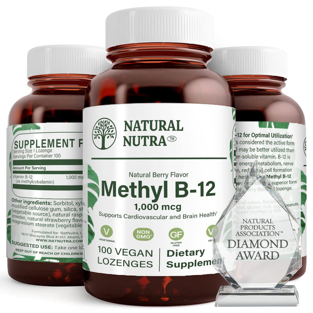 Natural Nutra Vegan Methyl B12 1000mcg - 100 Lozenges