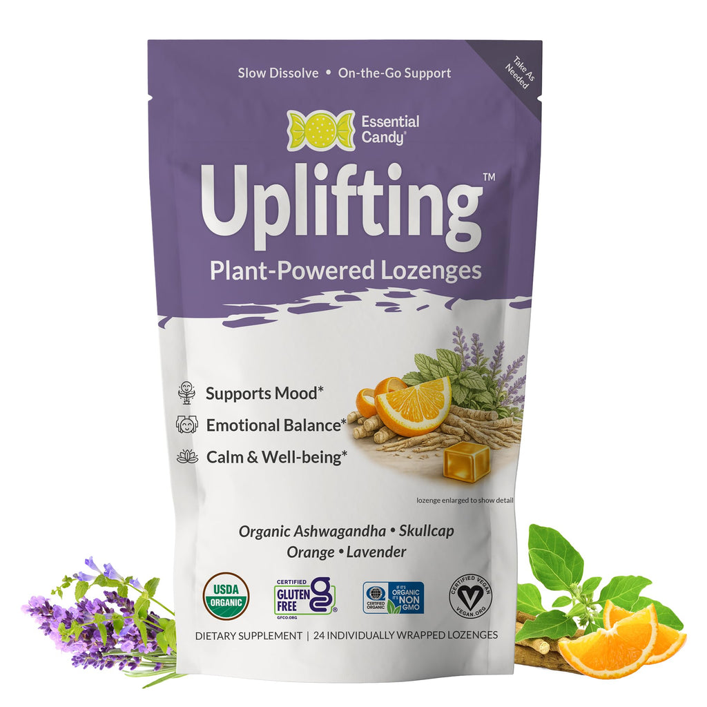 Essential Candy Uplifting Blend Ashwagandha Lozenges - 24 Count