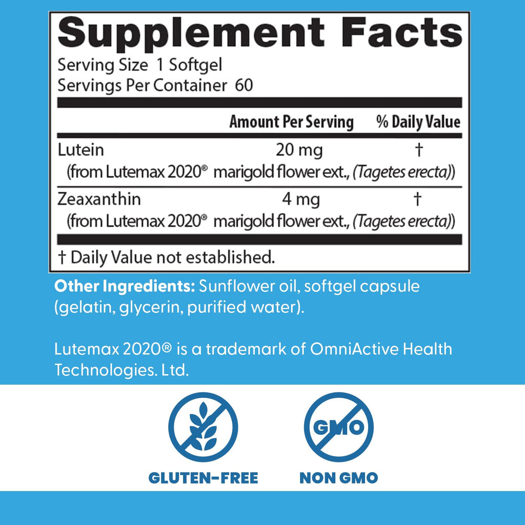 Doctor's Best Lutein Featuring Lutemax