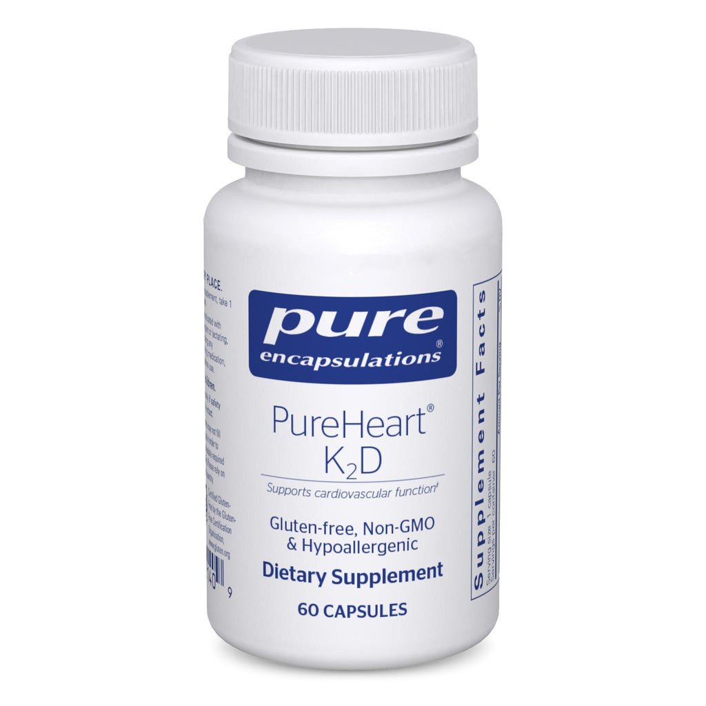 Pure Encapsulations PureHeart K2D Vitamin D3 & K2 - 60 Capsules
