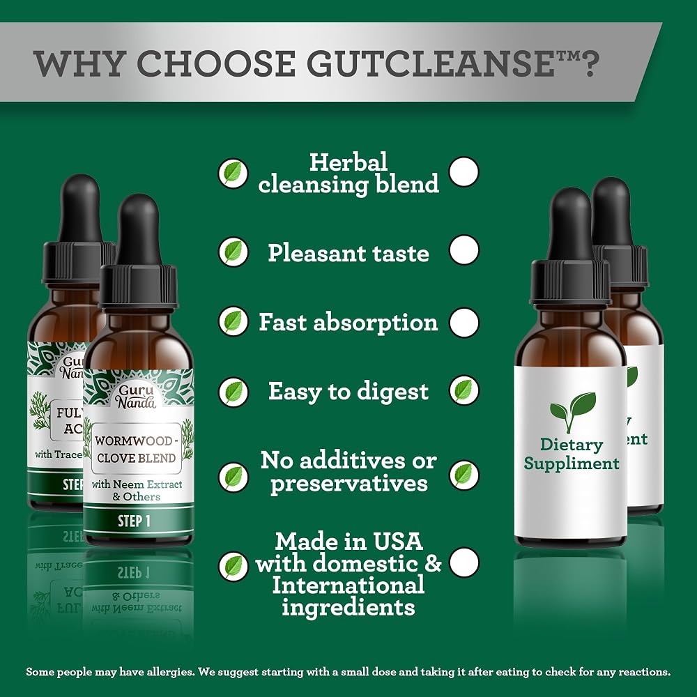 GuruNanda Gutcleanse 2-Step Kit Digestive Supplement - 2 Fl Oz - image 7