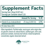 Genestra Brands D-Mulsion 1000 Vitamin D3 Drops - 1 Fl Oz - image 2