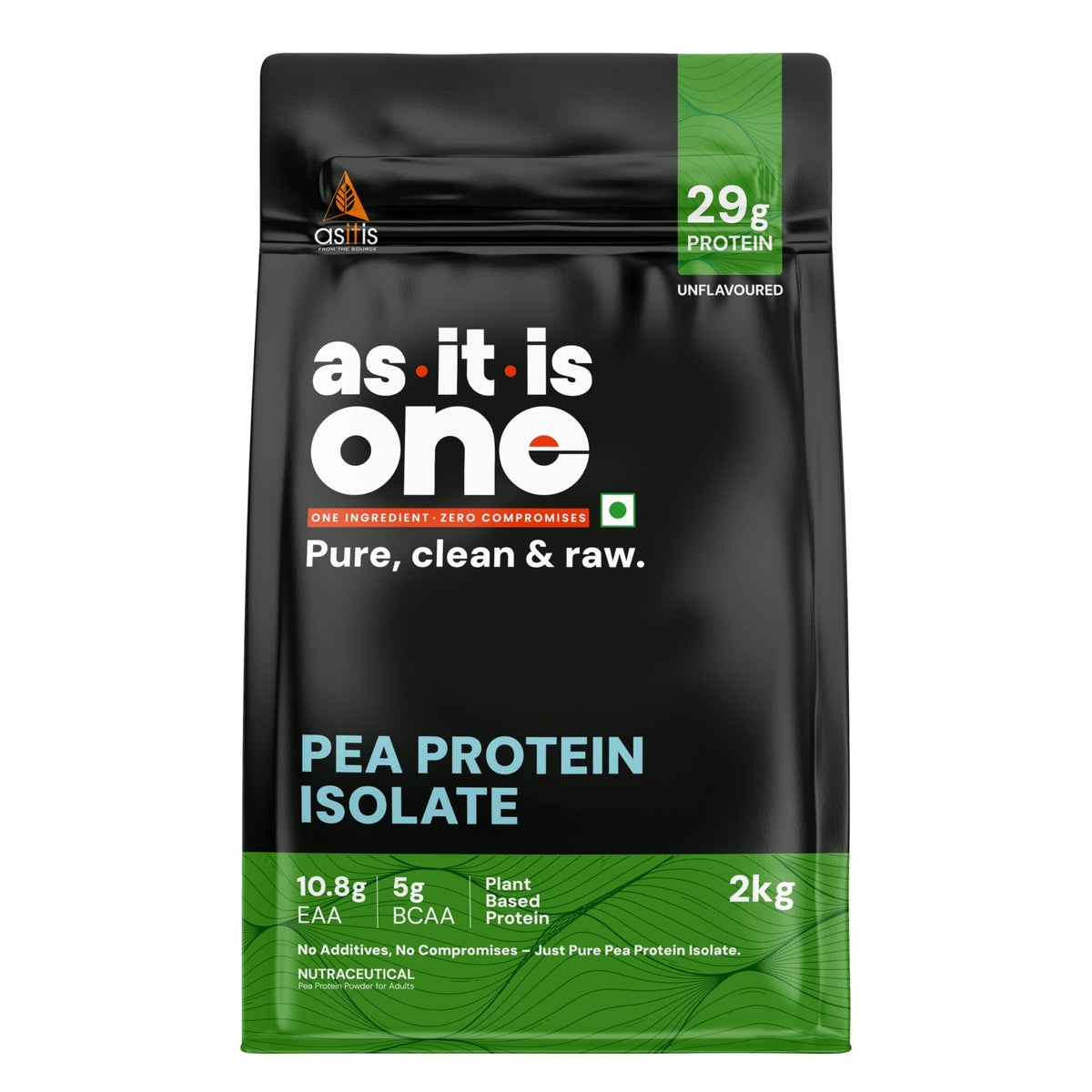 Asitis Nutrition Pea Protein Isolate Powder - 2000g