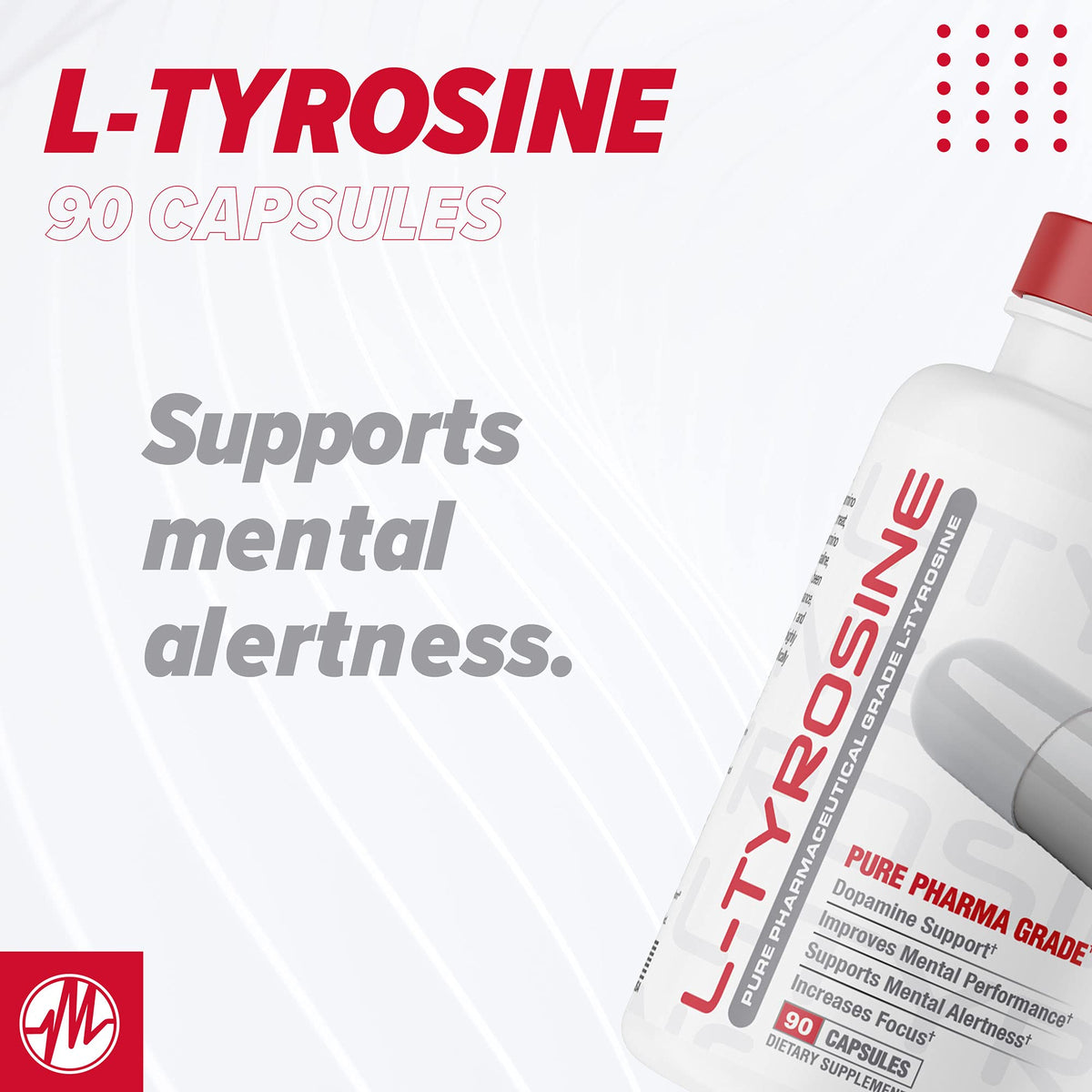 Metabolic Nutrition L-Tyrosine 500mg Mental Alertness - 90 Capsules - image 6