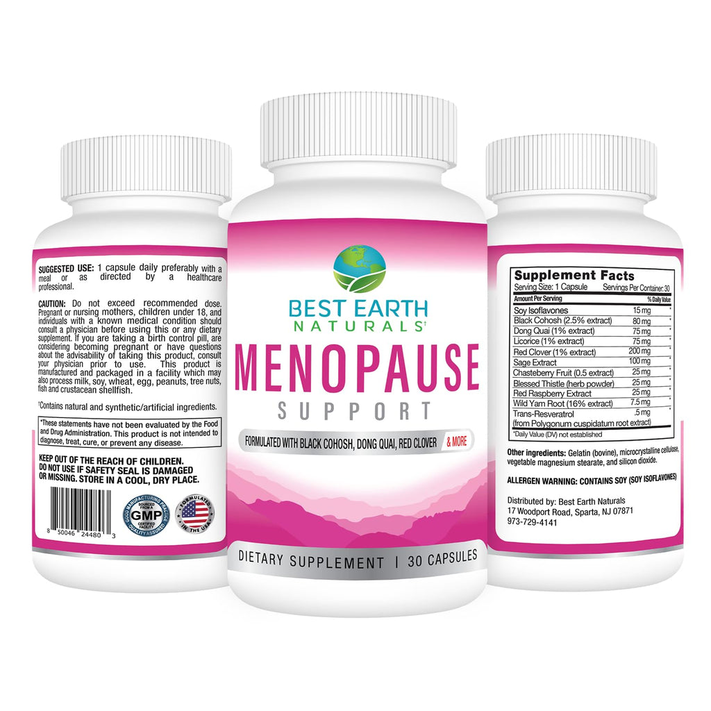 Best Earth Naturals Menopause Support - 60 Capsules - image 2