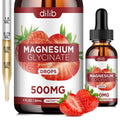 Dilib Magnesium Glycinate Liquid Drops 500mg for Stress Relief - 2 Fl Oz