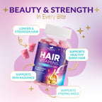 Nature's Choice Hair Vitamins Gummies with Biotin 5000 mcg - 60 Gummies - image 5