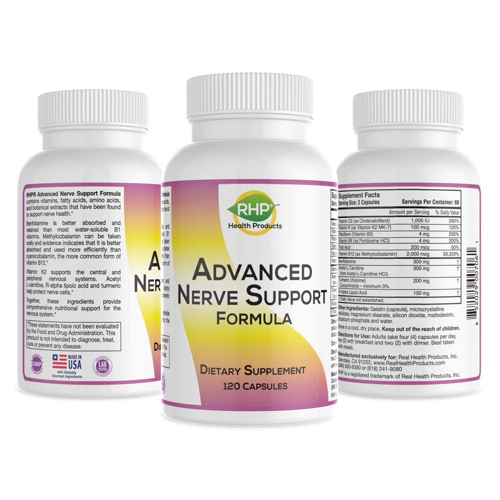 RHP Advanced Nerve Support Formula with Alpha Lipoic Acid - 120 Capsules - image 8