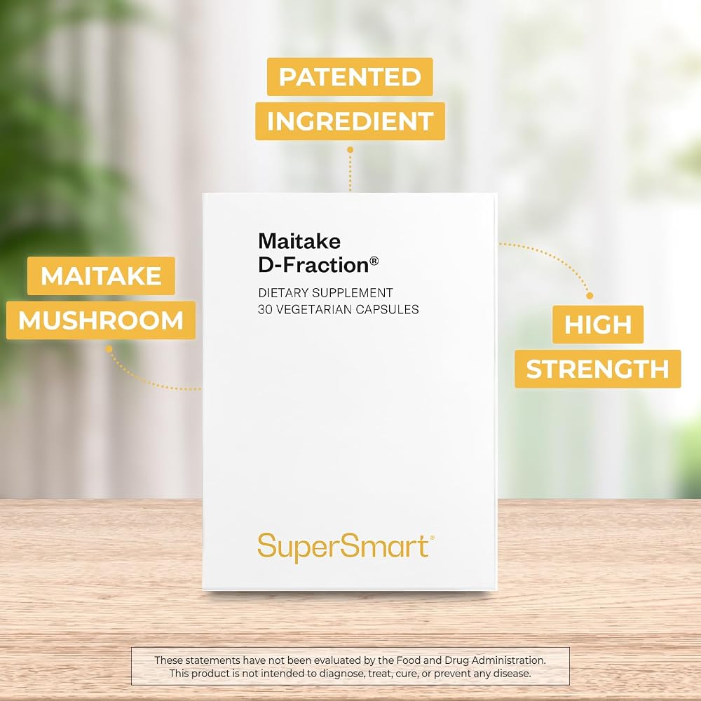 Supersmart Maitake D Fraction Pro 100mg - 30 Vegetarian Capsules - image 3