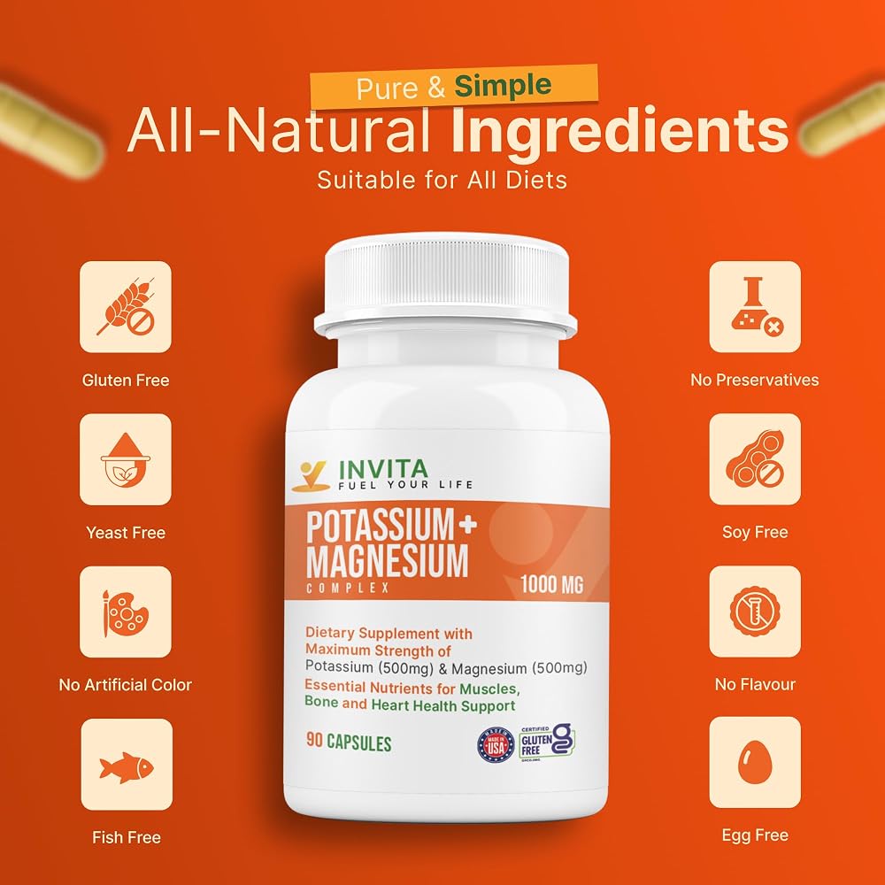 INVITA Potassium Magnesium Complex 1000 mg