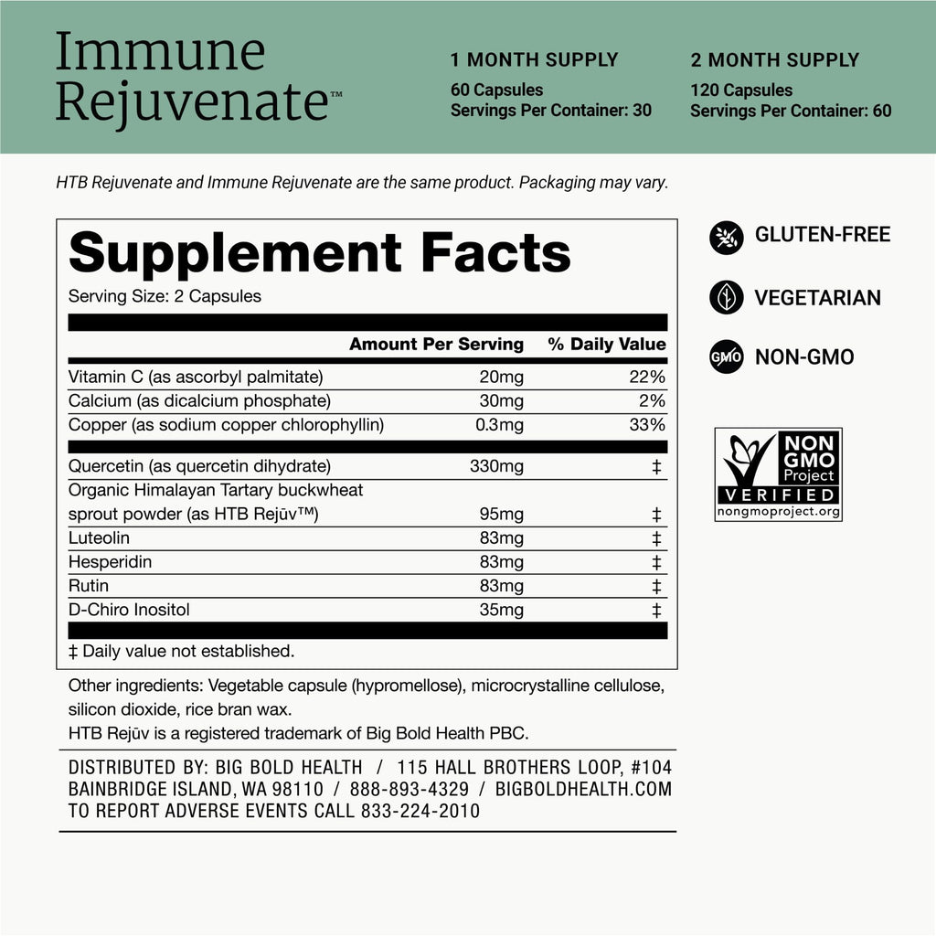 BIG BOLD HEALTH HTB Immune Rejuvenate Polyphenols - 120 Vegetarian Capsules - image 5