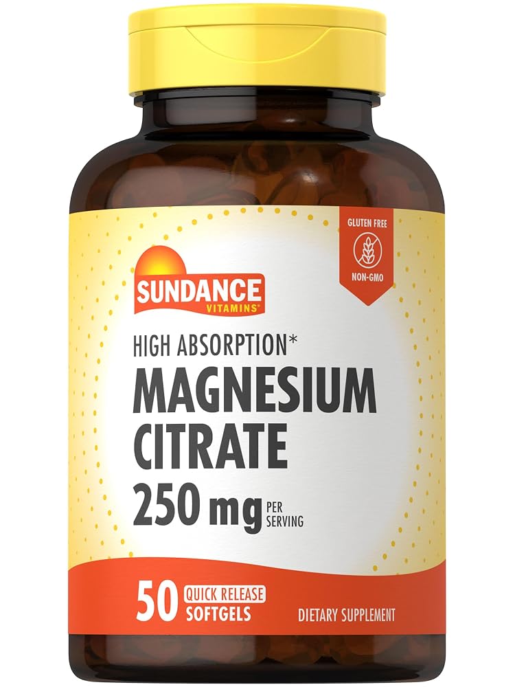 Sundance Magnesium Citrate 250 mg - 50 Softgels