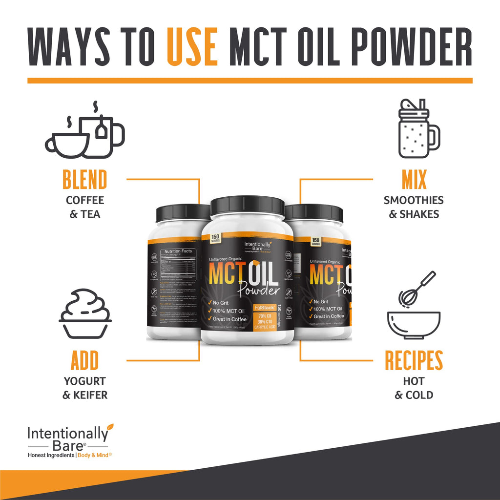 Intentionally Bare MCT Oil Powder Unflavored - 48 oz - image 8
